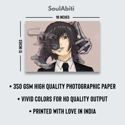 Chainsaw man main characters Set of 6 Anime posters 12x18 inches-Comes with double-sided tape - SoulAbiti