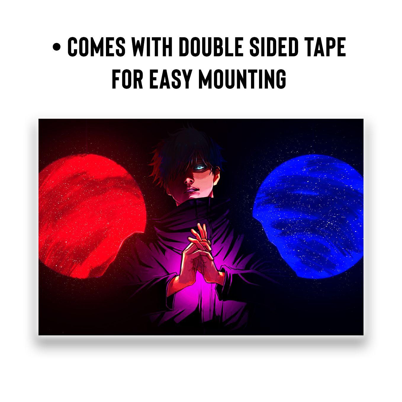 Jujutsu Kaisen Mix Characters Poster 6 Landscape Designs 12x18 Inches, 350 GSM - SoulAbiti