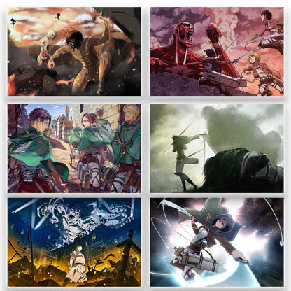 SoulAbiti Attack on Titan Set of 20 Anime posters 9x12 inches 300 gsm - SoulAbiti